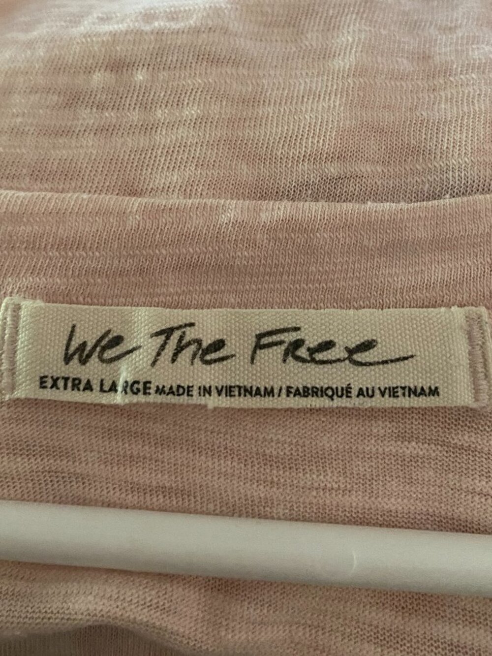 We The Free, short sleeve, light pink, tunic w/slight bottom flare, size XL - Picture 8 of 10
